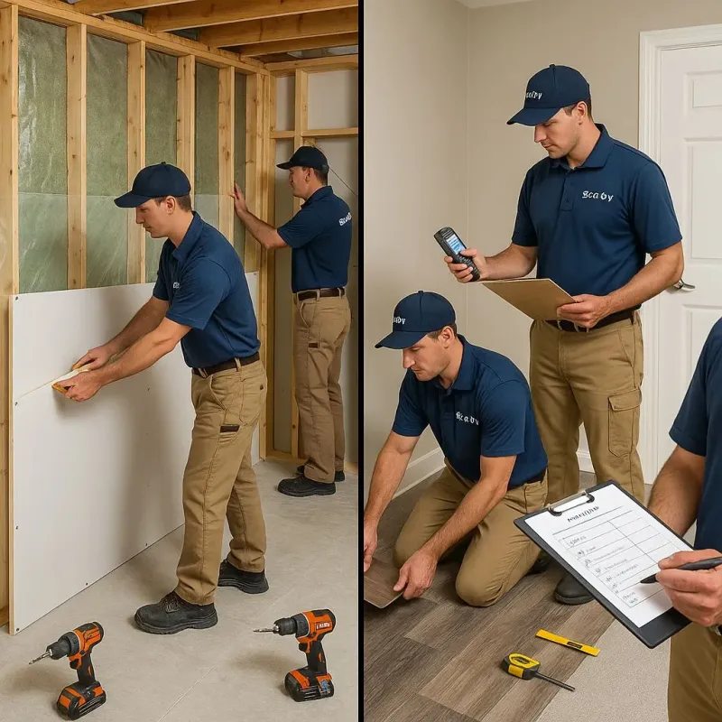 Repairs and Reconstruction process in North Gates, NY